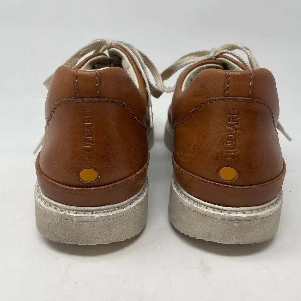 Samuel Hubbard Men’s Leather Sneakers, Brown‎ Lace-Up Shoes, US 9.5 EU 43.5